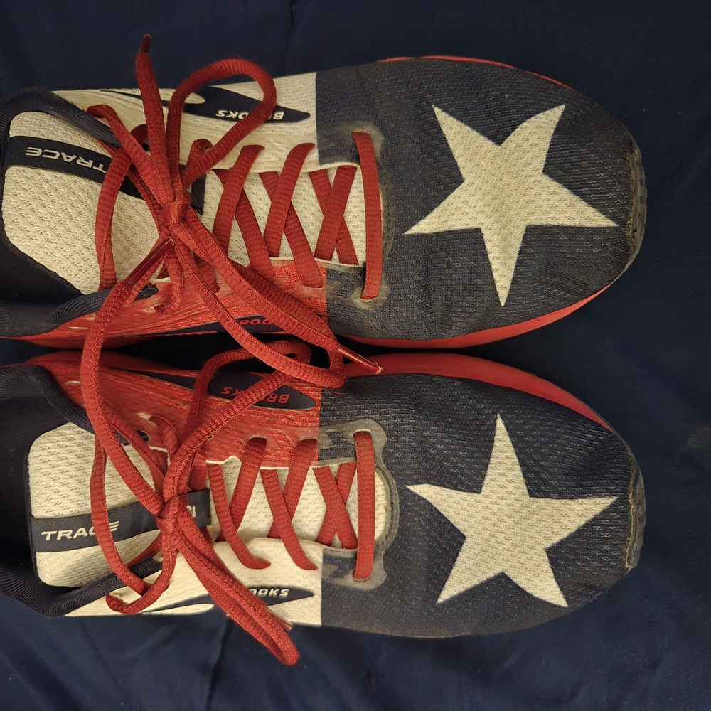 Brooks Athletic Shoes - Red, White, and Blue